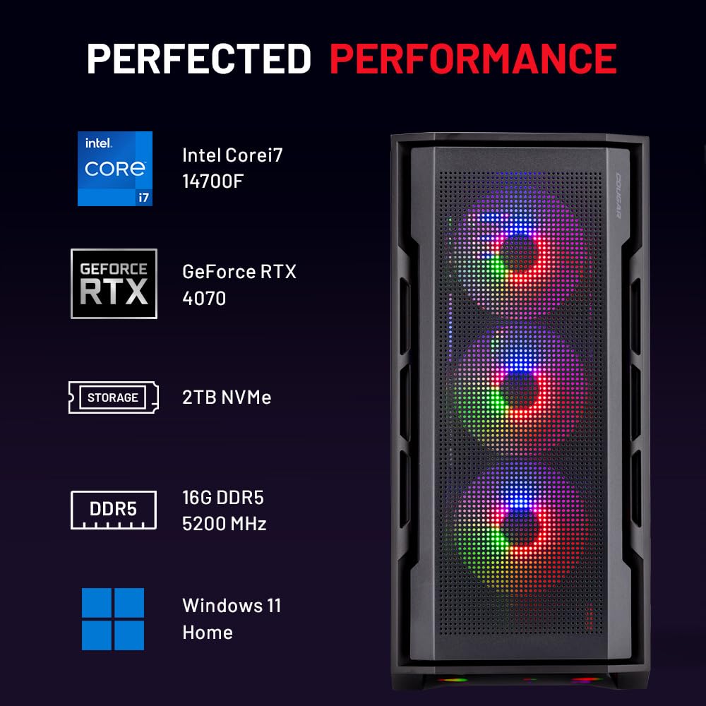 激安ライトゲーミングPC i7 3770K GTX680 RAM16GB Core i7 14700 & RTX5060Ti】KGI7-64G60T16G【動画配信向けモデル