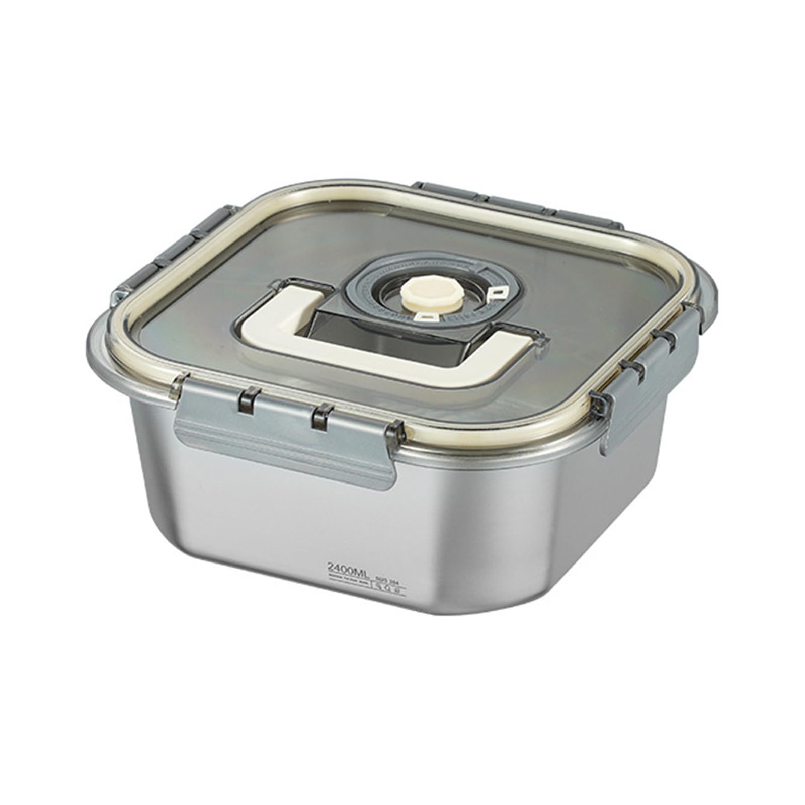 MICFENY Large Food Storage Container Convenient Stainless Steel Food Storage Box Freshness Case for Everyday Use