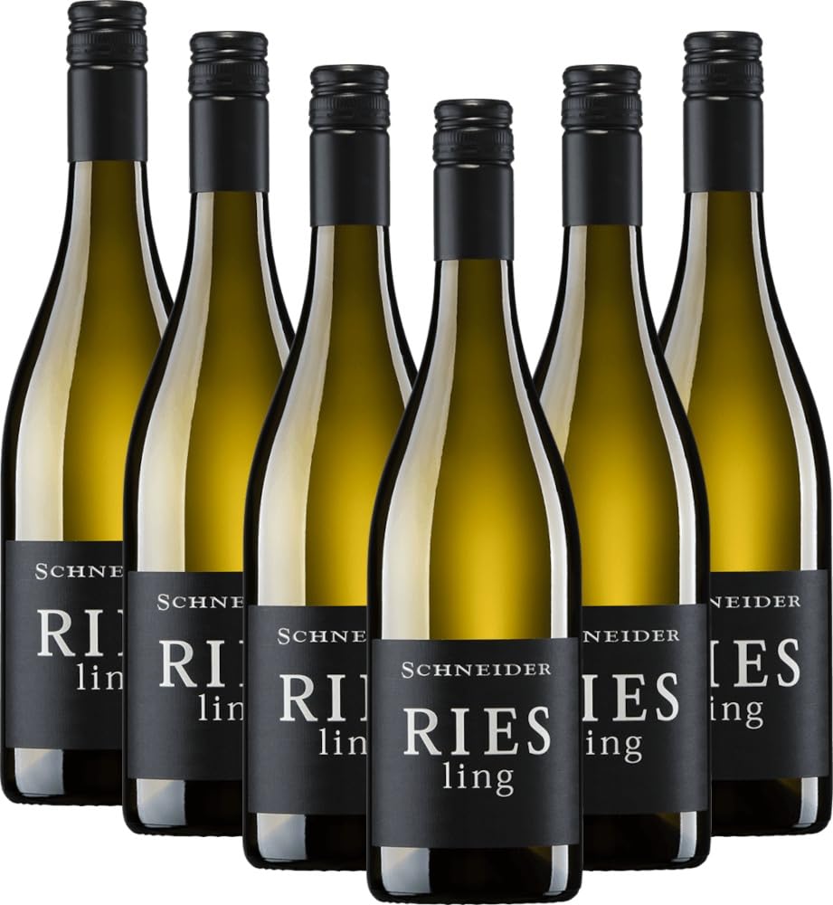 Riesling trocken Markus Schneider Weißwein 6 x 0,75l VINELLO - 6 x Weinpaket inkl. kostenlosem VINELLO.weinausgießer