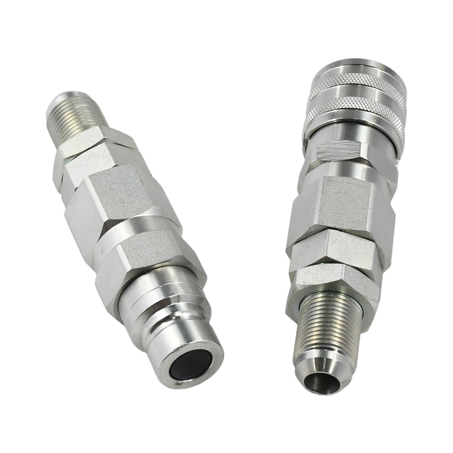 Juego de acopladores de conexión rápida FEM-501-10BMF FEM-502-10BMF compatible con Bobcat compatible con New Holland compatible con funda compatible con Gehl