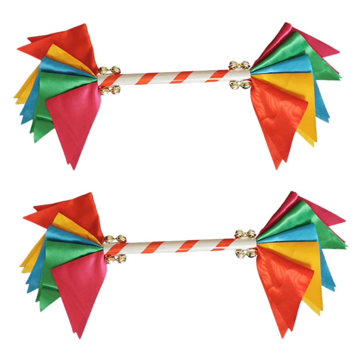 ibasenice 2 Pack Cheerleading Props Bells Lightweight and Sturdy Cheerleading Adornments for Teams Events Sports Matches and Parties