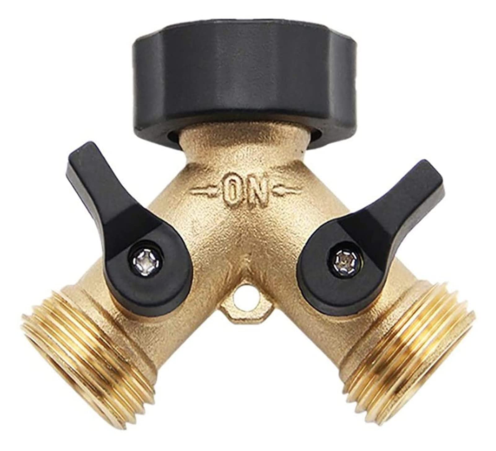 Distributeur de Y à 2 voies anti-fuite pour connecter deux tuyaux d'arrosage 3/4 pouce