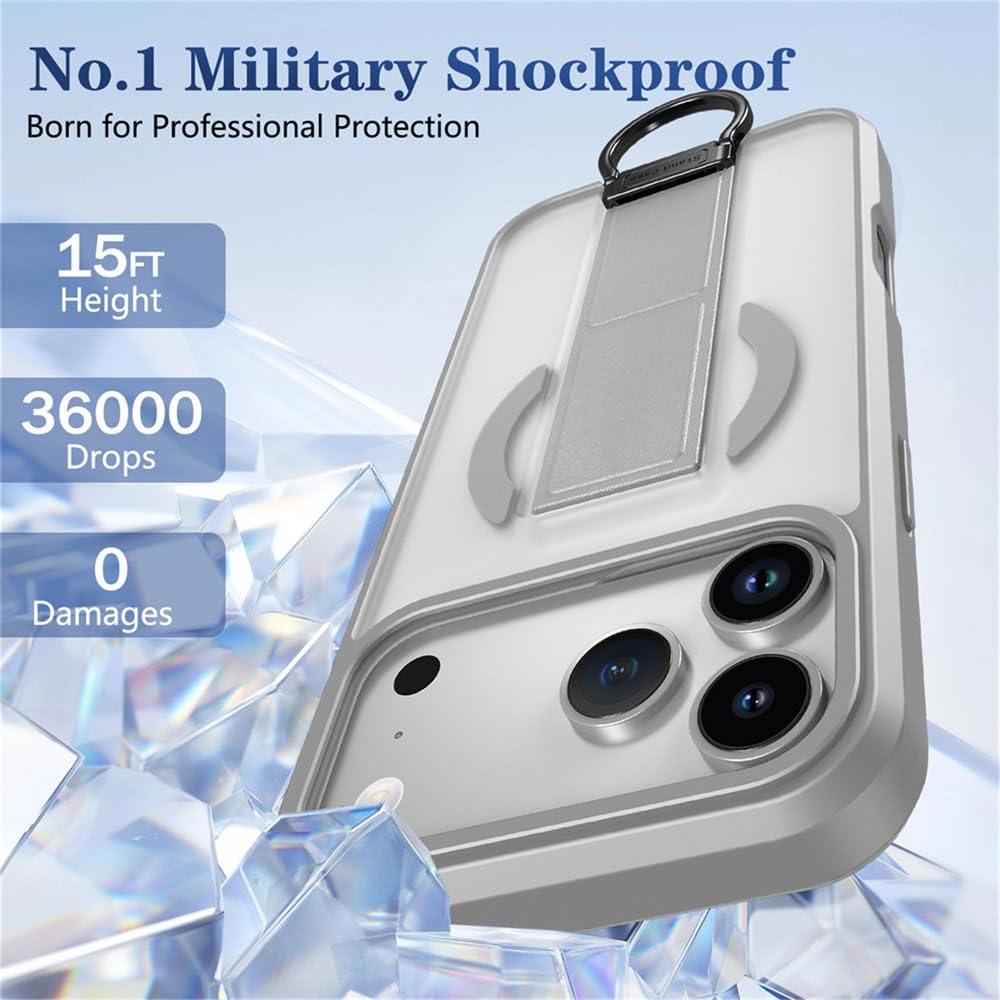 Mroźna, przezroczysta, magnetyczna, składana obudowa na telefon iPhone 13 14 15 16 17 Pro Max 17 Air 16 15 14 Plus, odporna na wstrząsy, z funkcją ładowania bezprzewodowego, zielona, do iPhone'a 16