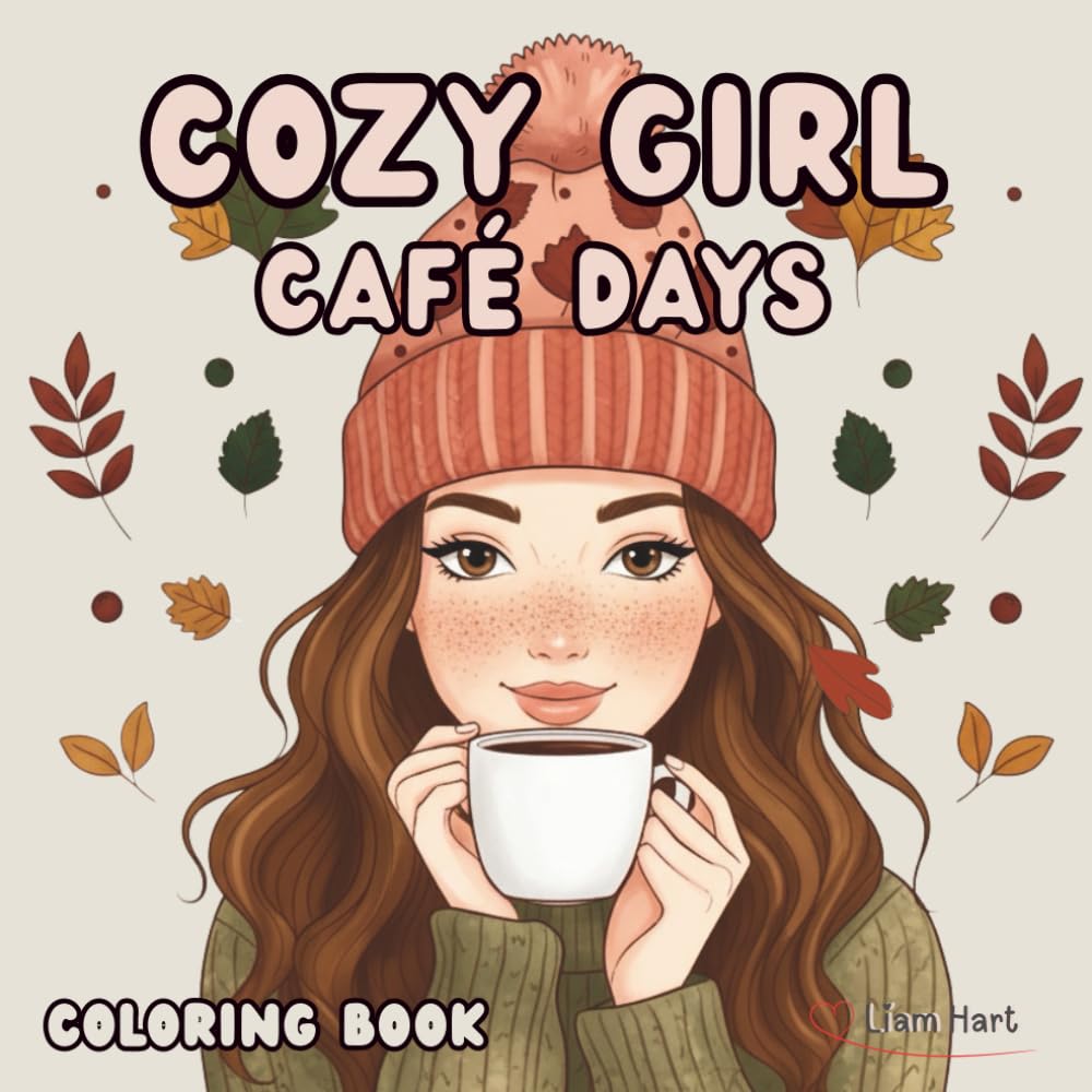 Cozy Girl Café Days Coloring Book: 50+ Cozy Café Scenes to Relax, Unwind & Color | Cozy Girl Lifestyle Coloring Book for Adults & Teens (Cozy Girl Lifestyle Series)