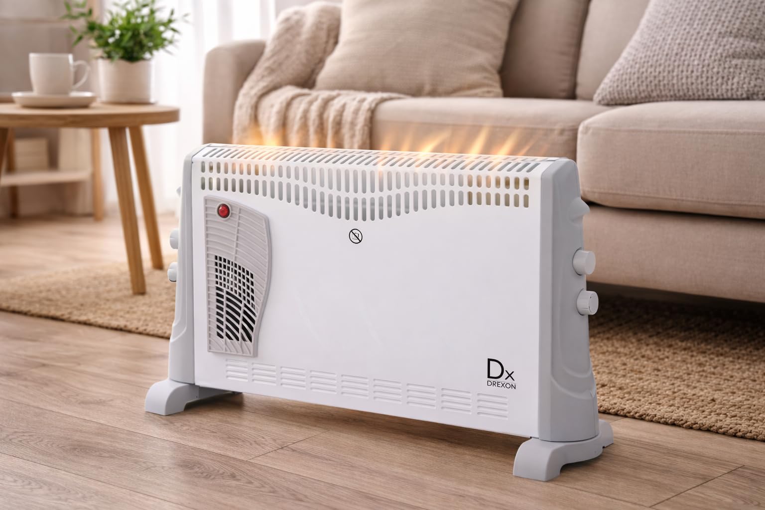 Drexon 743300 Convecteur mobile 2000 W avec turbo Blanc