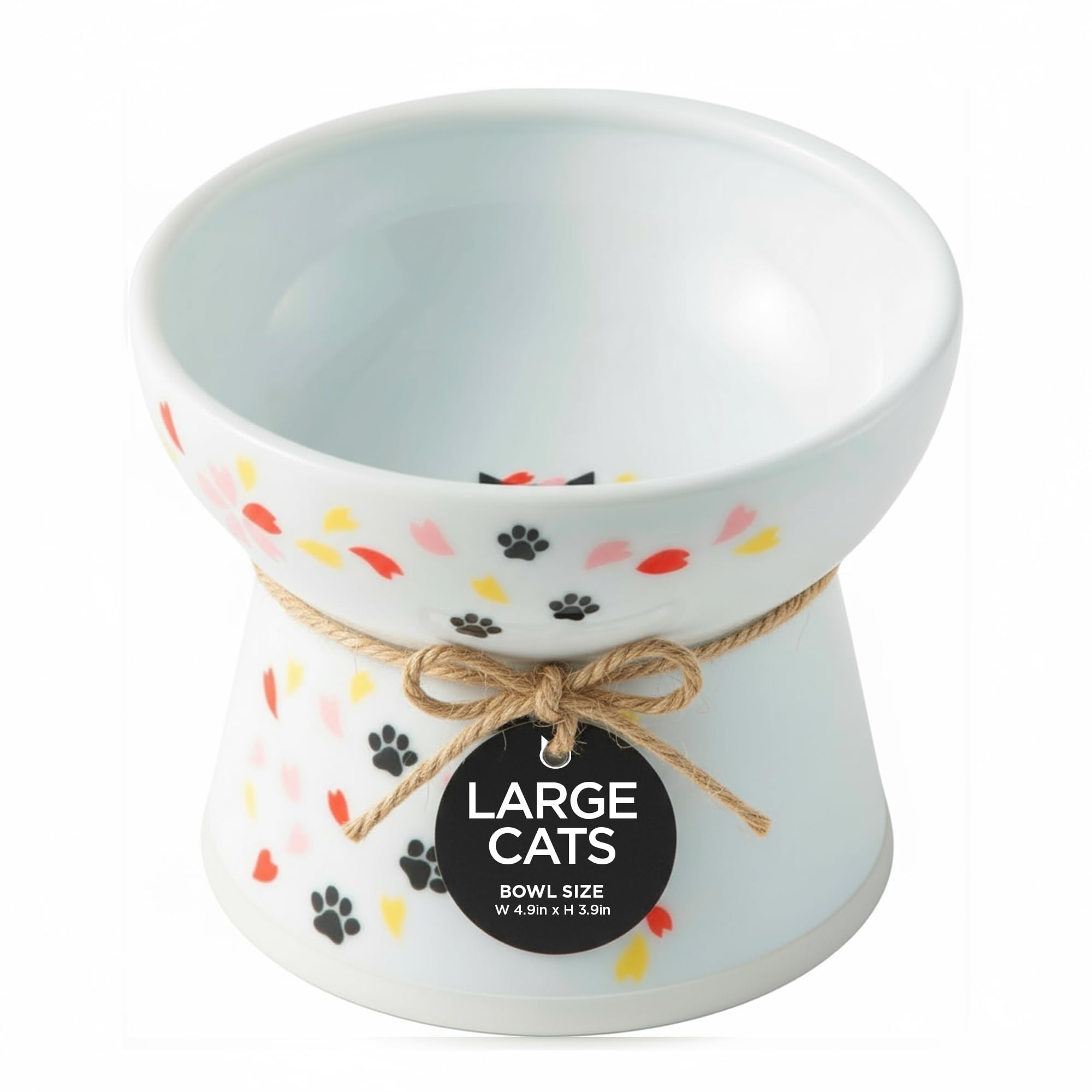 Necoichi Elevated Cat Bowl, Stress Free Feedback Feeder, Dishwasher & Microwave Safe, #1 Seller in Japan (Sakura Limited Edition, Large) — image 1