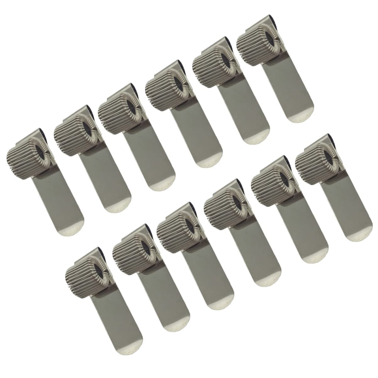 jojofuny 2 set Portapenne Con Clip A Molla Portapenne Materiale Scolastico In Metallo Cancelleria Per Ufficio 12 pezzi * 2
