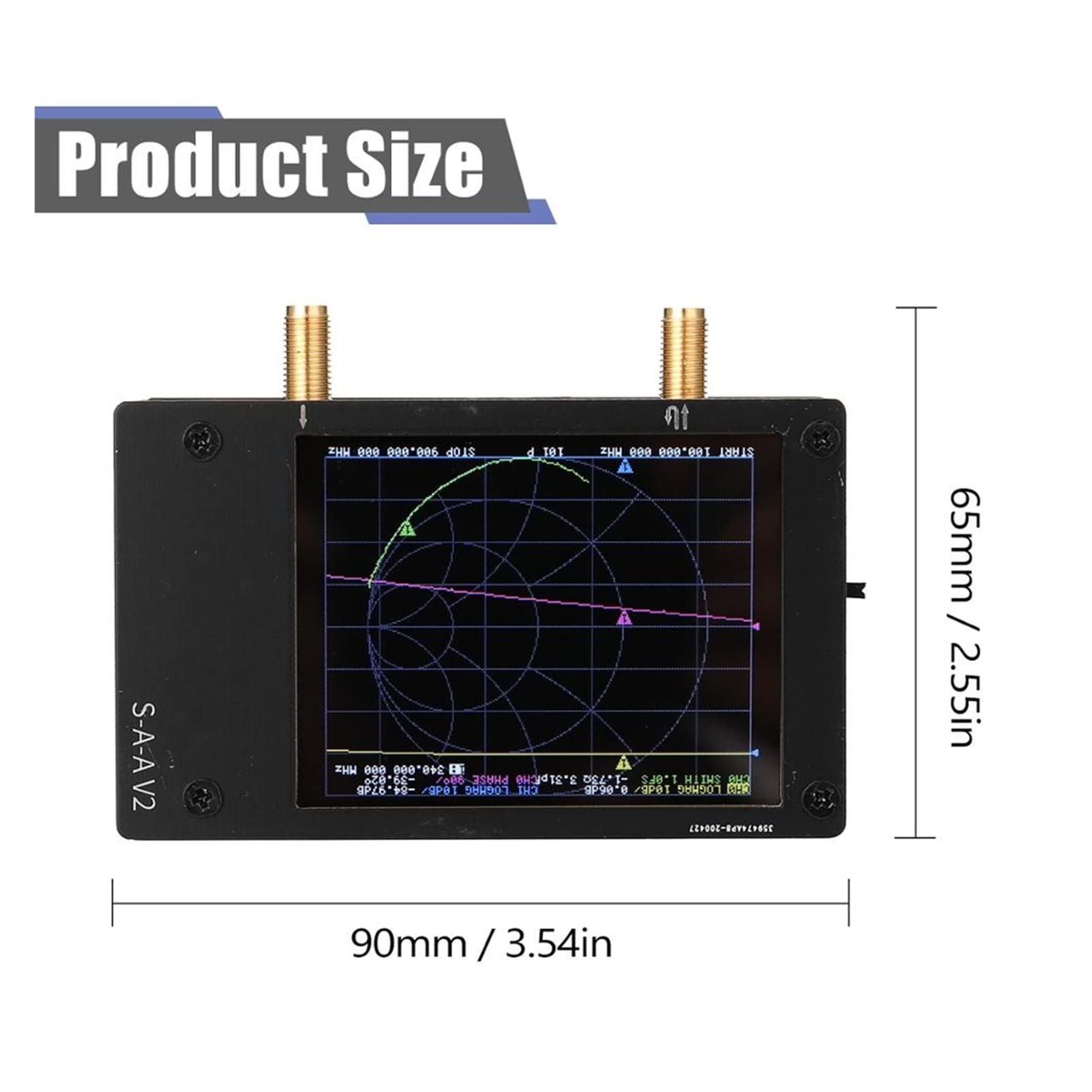Analizator Widma, Przenośna profesjonalna analizator anteny 3G Vector Network Analyzer S-A-A-2 Analizator krótka fala HF VHF UHF Z mieszkaniem(Antenna Analyzer)