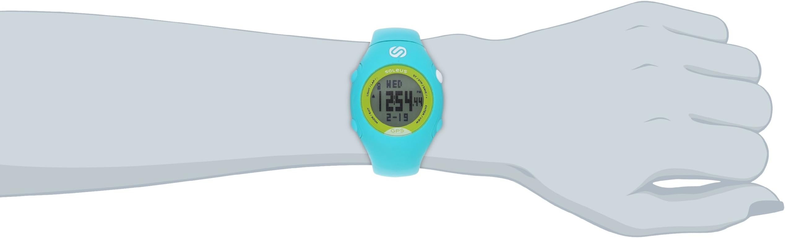 Soleus Mini Black/Silver GPS Activity/Calorie Tracker Watch with Integrated USB SG006-005