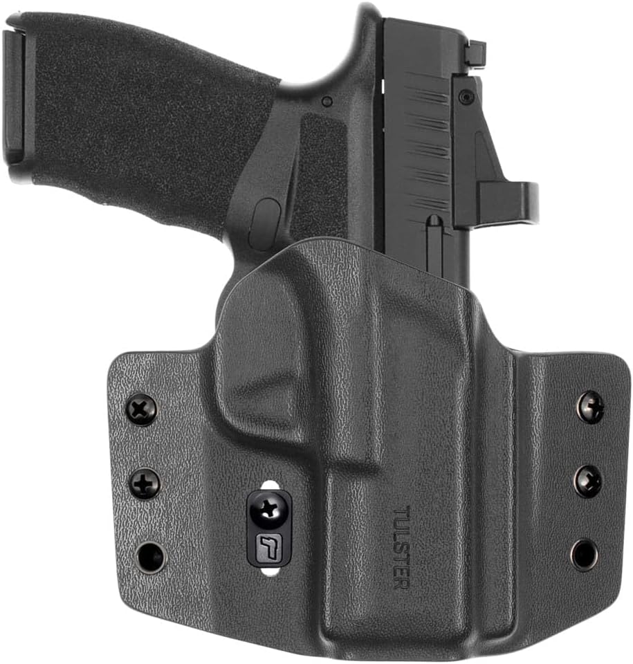 Tulster OWB Contour Kydex Holster in Right Hand fits: Springfield Armory Hellcat Pro | Optic Compatible Outside The Waistband Concealed Carry