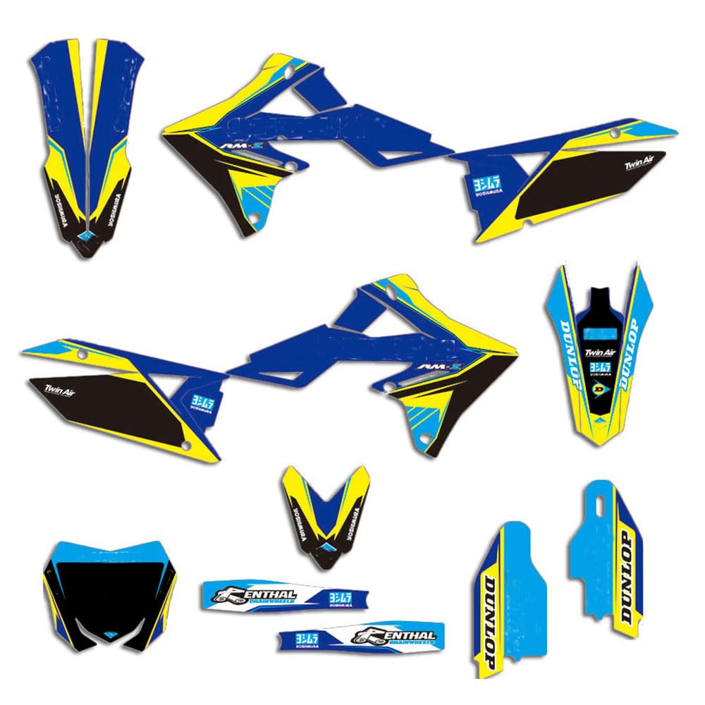Stickers Suzuki 250 RMZ pour masquer les rayures de vos carénages abîmés