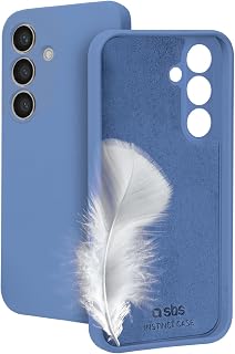 SBS Instinct Schutzhülle für Samsung S25, kompatibel mit kabellosem Laden, Soft-Touch-Oberfläche und Innenseite aus Mikrofaser, Schutz für Kamera und Tasten, Material TPU, Blau