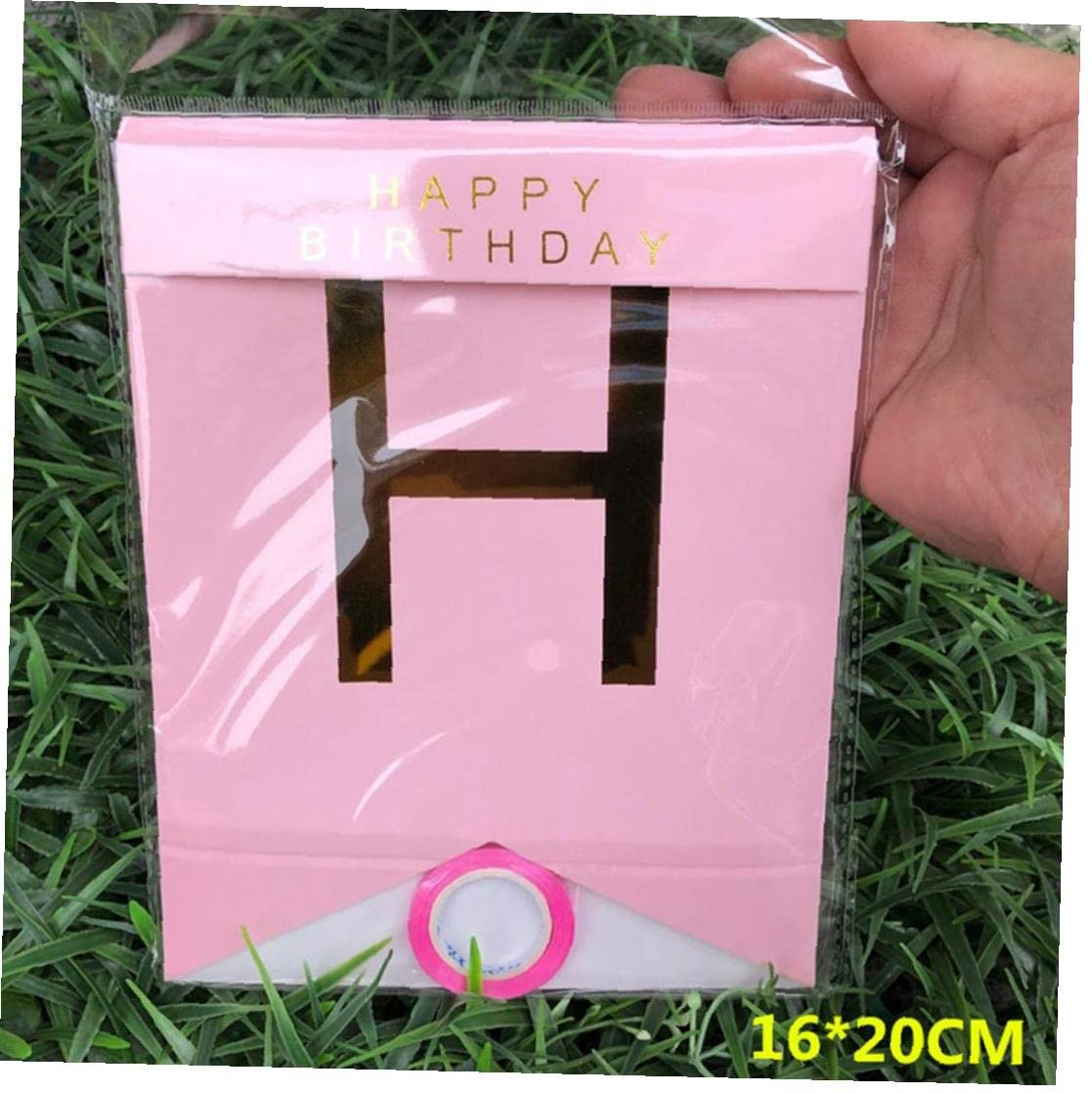 Amazon.co.jp: ガーランド 誕生日 装飾 紙 バニング バナー ハッピー