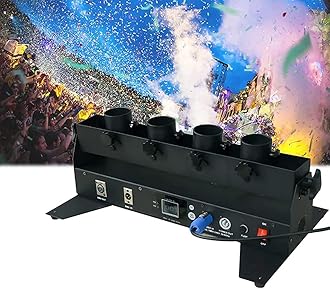 Control 4-Head Colour Paper Machine Confetti Blower Machine DMX Confetti Cannon Machine for Party Event/Wedding