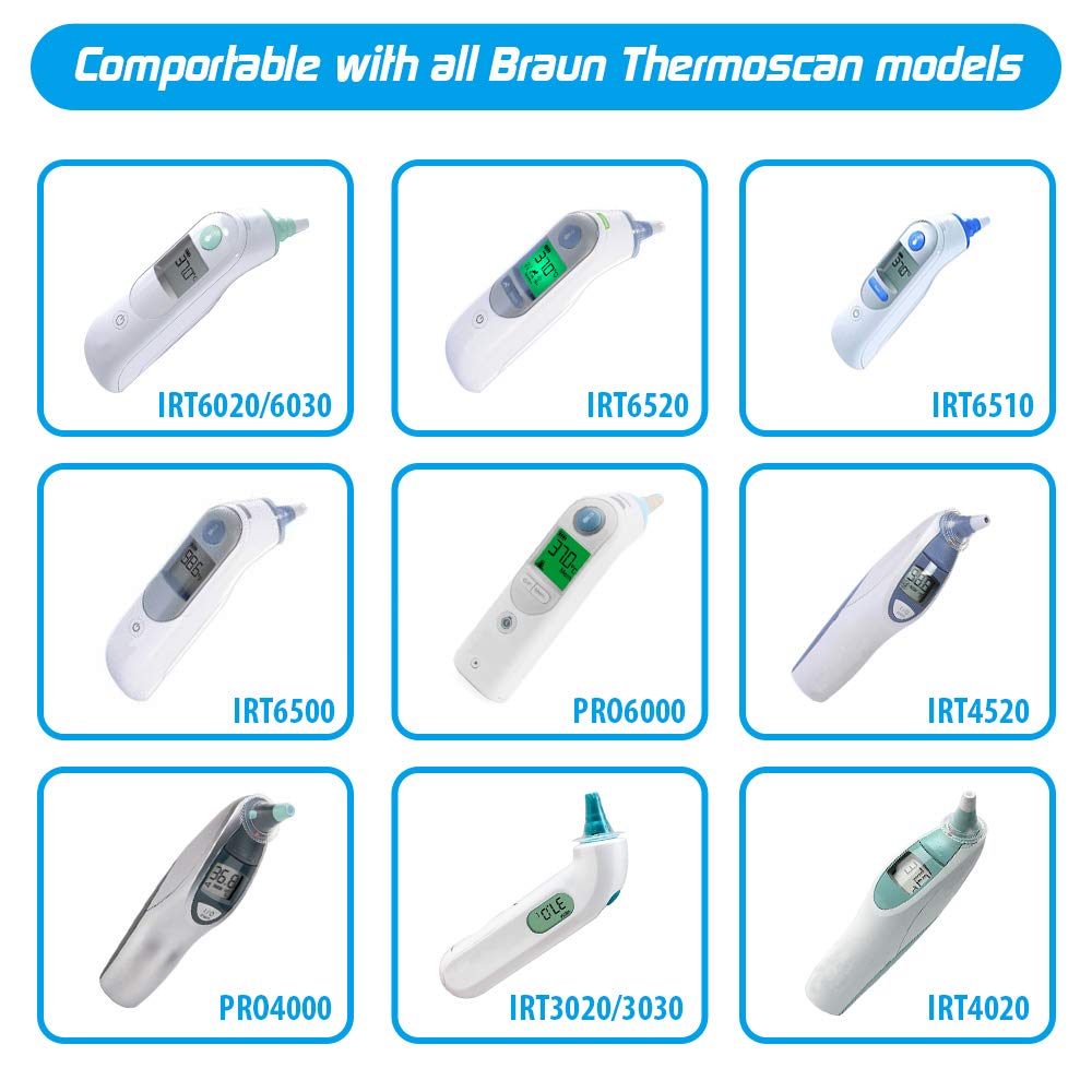 60X Ear Thermometer Covers Lens Filters Refill Caps for All Braun