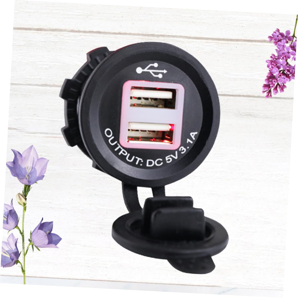 Anneome Caricabatterie Per Auto Usb Doppio Da 3 Pezzi 5v 31a Per Veicoli Da 12-24v Adatto Per Telefoni Cellulari E Tablet Marini