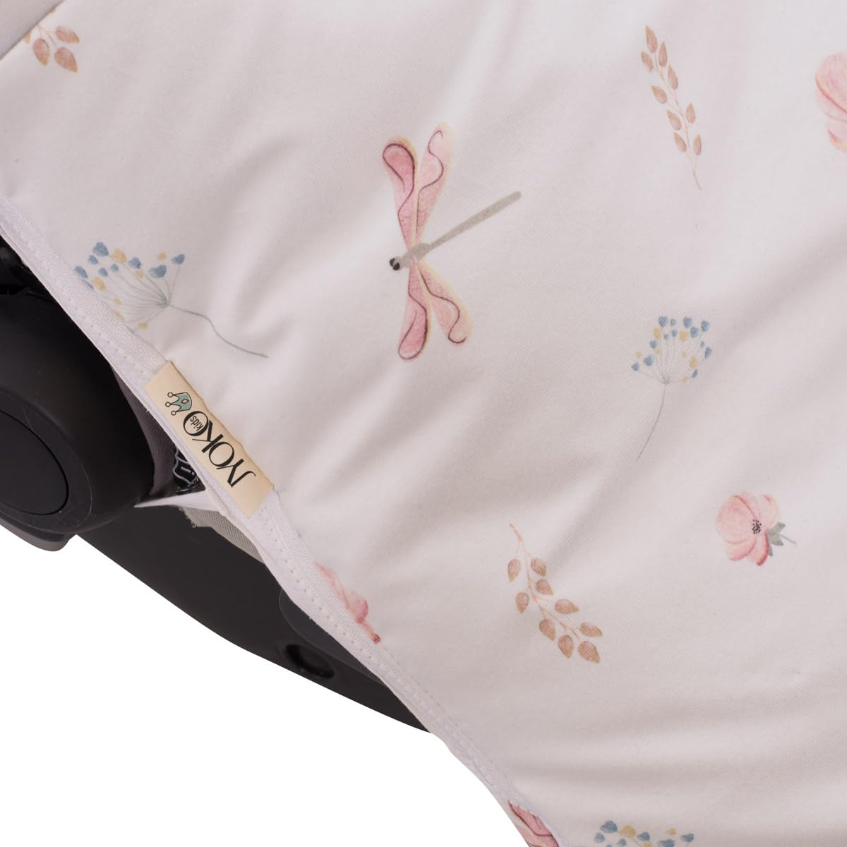 JYOKO KIDS Funda + Saco para portabebés y capazo Bebé Impermeabilizado en su interior, Algodón Orgánico (Dragonfly, Algodon) — view 6
