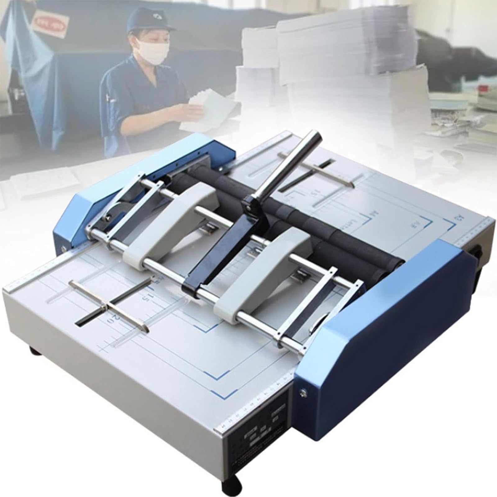 Agrafeuse-plieuse pour brochures, Machine à Plier Le Papier, Reliure à Cheval A3, 5 Positions d'agrafes, pour agrafes de Type 24/6