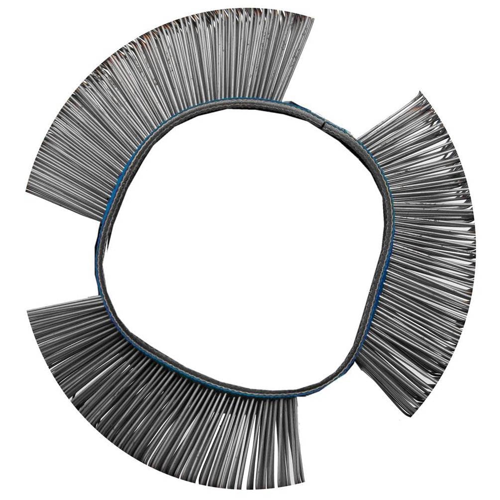 Brosse à Fil d Acier Ronde Coudée 103 x 23 x 0,7 mm - Acier, Résistante et Précise - Zones Difficiles - D-Work