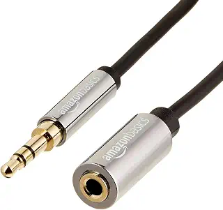 Amazonベーシック ステレオ オーディオ延長ケーブル AUX 3.5mm×3.7m ブラック