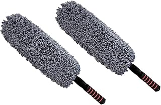 2pcs Car Microfiber Duster Cleaning Cloth Brush Car Care Clean Brush Dusting Tool Microfibre Wax Polishing Detailing Towels Washing Cloths5643454518