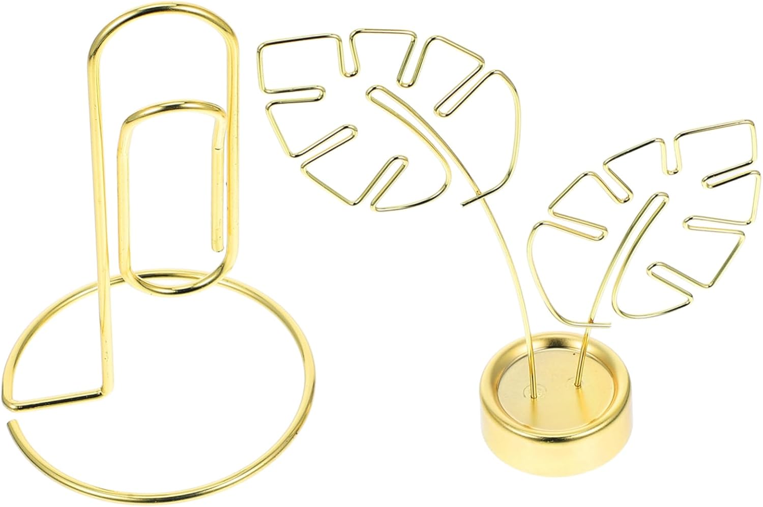 2pcs Creative Desktop Photo Card Holders Table Number Clips for Weddings Parties and Events Cute Picture Stands for Memo Notes and Menu Display