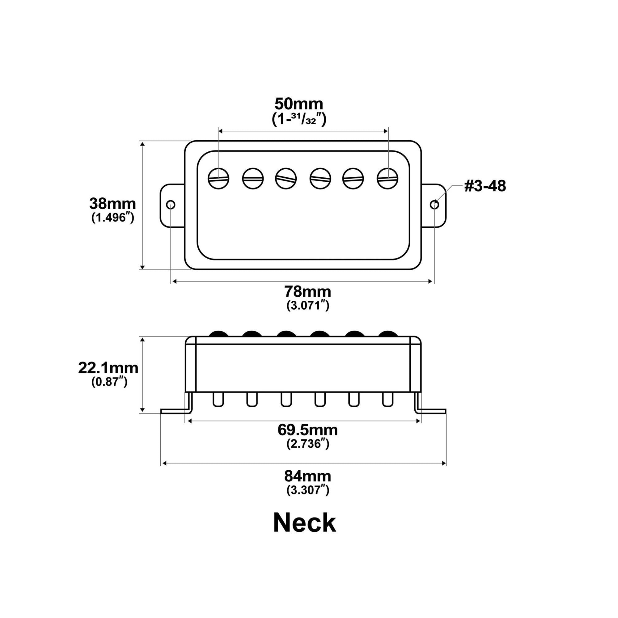 Retro Stonowany Zamknięty Tył Alnico 5 Magnes Humbucker Pickup Do Gitary Elektrycznej(2 Pcs Set Chr)