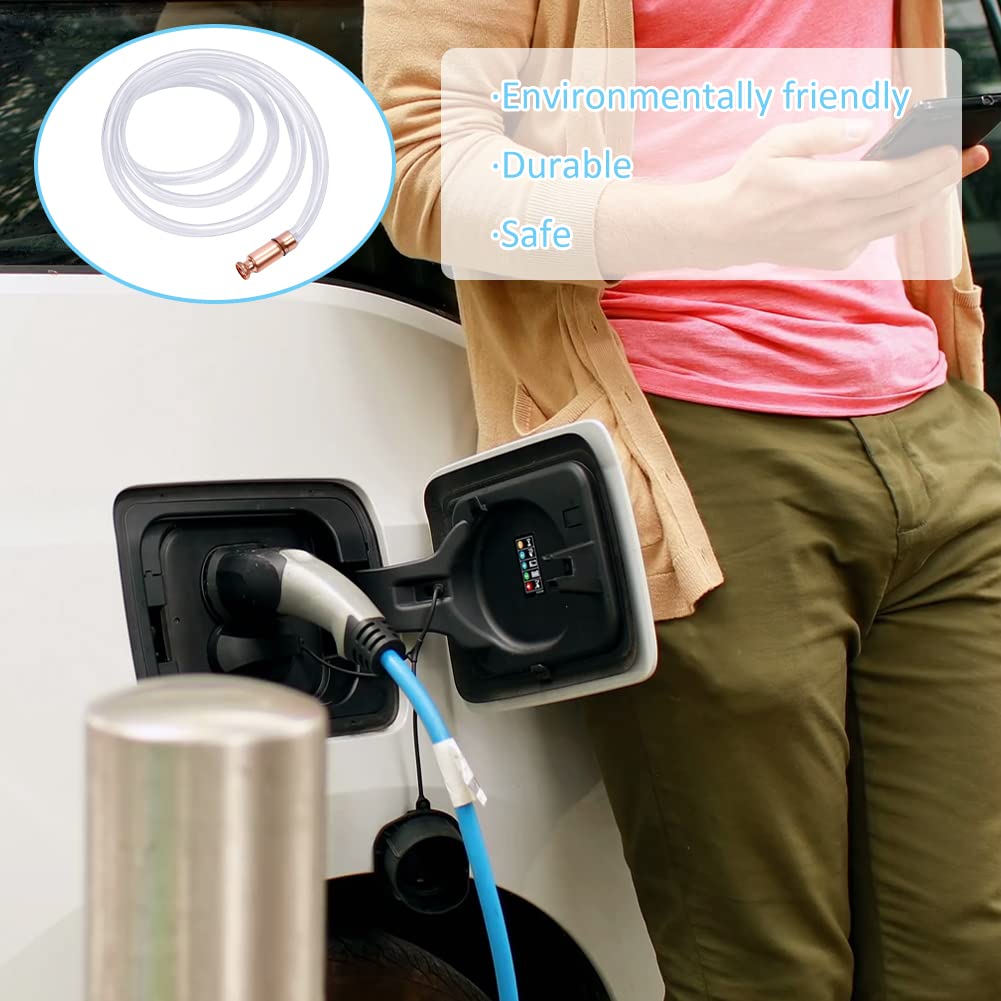 Pompa A Sifone Automatica 2.5 Metri | Per Travaso Benzina, Diesel, Acqua | Tubo In PVC - Foto 3