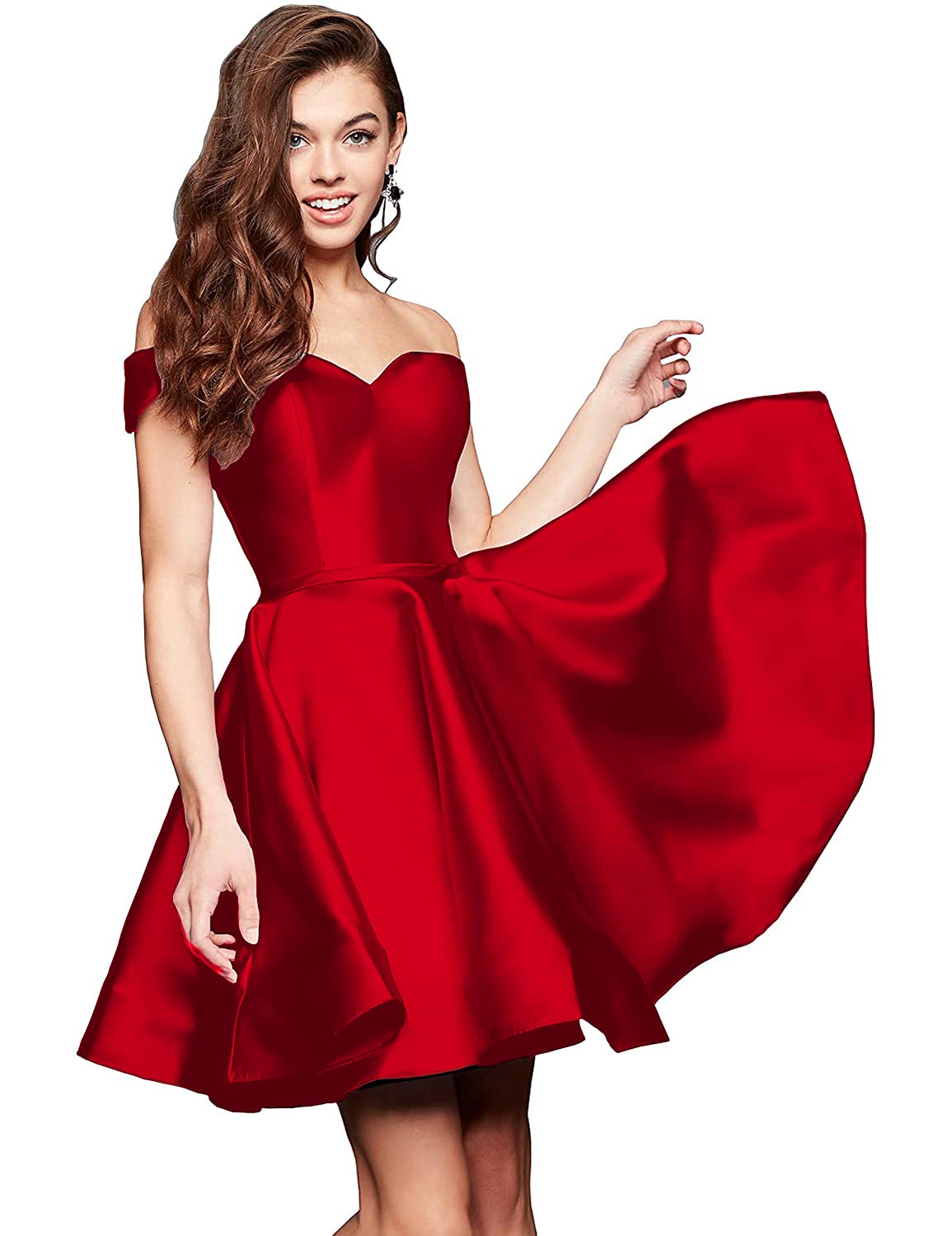 Womens Short Homecoming Dresses For Teens Off Shoulder Satin Prom | Desertcart BAHRAIN Womens Short Homecoming Dresses For Teens Off Shoulder Satin Prom | Desertcart BAHRAIN