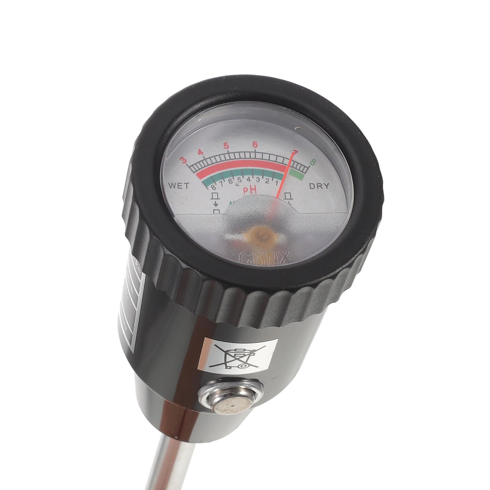 Medidor de Ph y Humedad del Suelo con Sonda de 30cm, Herramienta de Jardinería para Plantas y Cultivo en Jardín, Rápido y Preciso