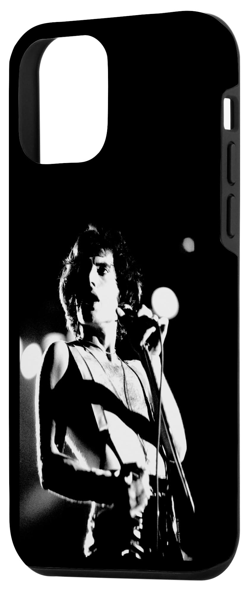 Queen Singer Freddie Mercury B&W Photo By Simon Fowler Case for iPhone 12 mini - Image 2