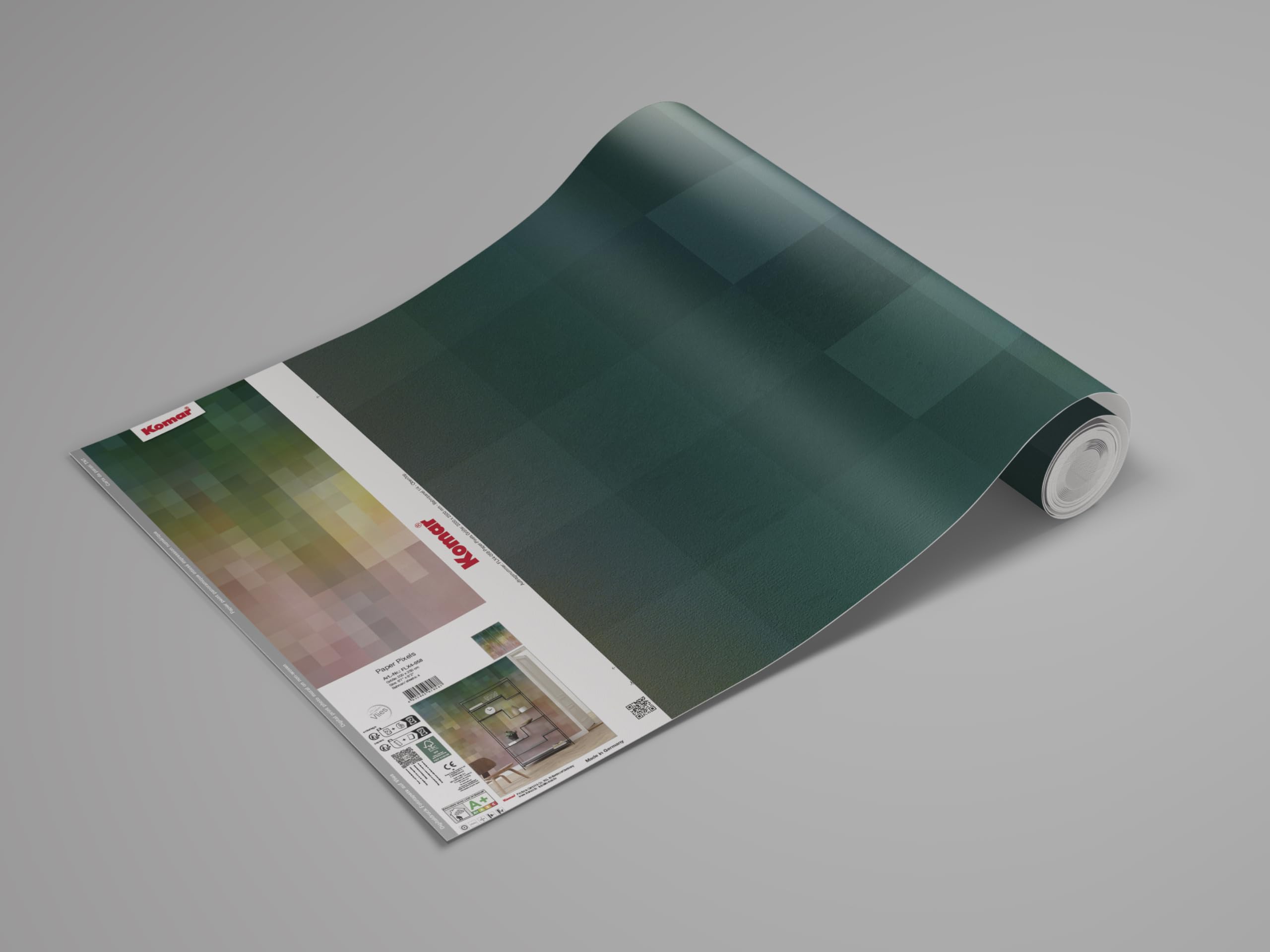 Komar Non-Woven Photo Wallpaper - Paper Pixels - Size 200 x 250 cm - Wallpaper, Wall Decoration, Living Room, Bedroom, Office - Image 4