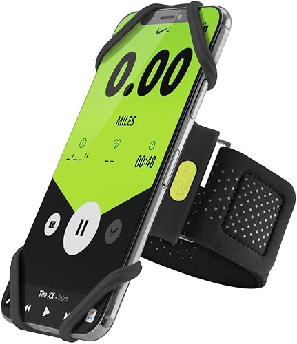 Bone Run Tie, soporte para teléfono celular para correr, de silicona, agradable al tacto y lavable, soporte universal de teléfono de entrenamiento