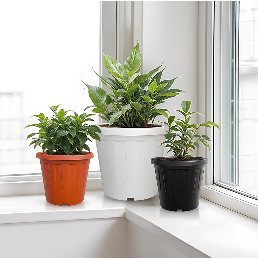 YUCCABE ITALIA 6 Pack White Nursery Planters -6