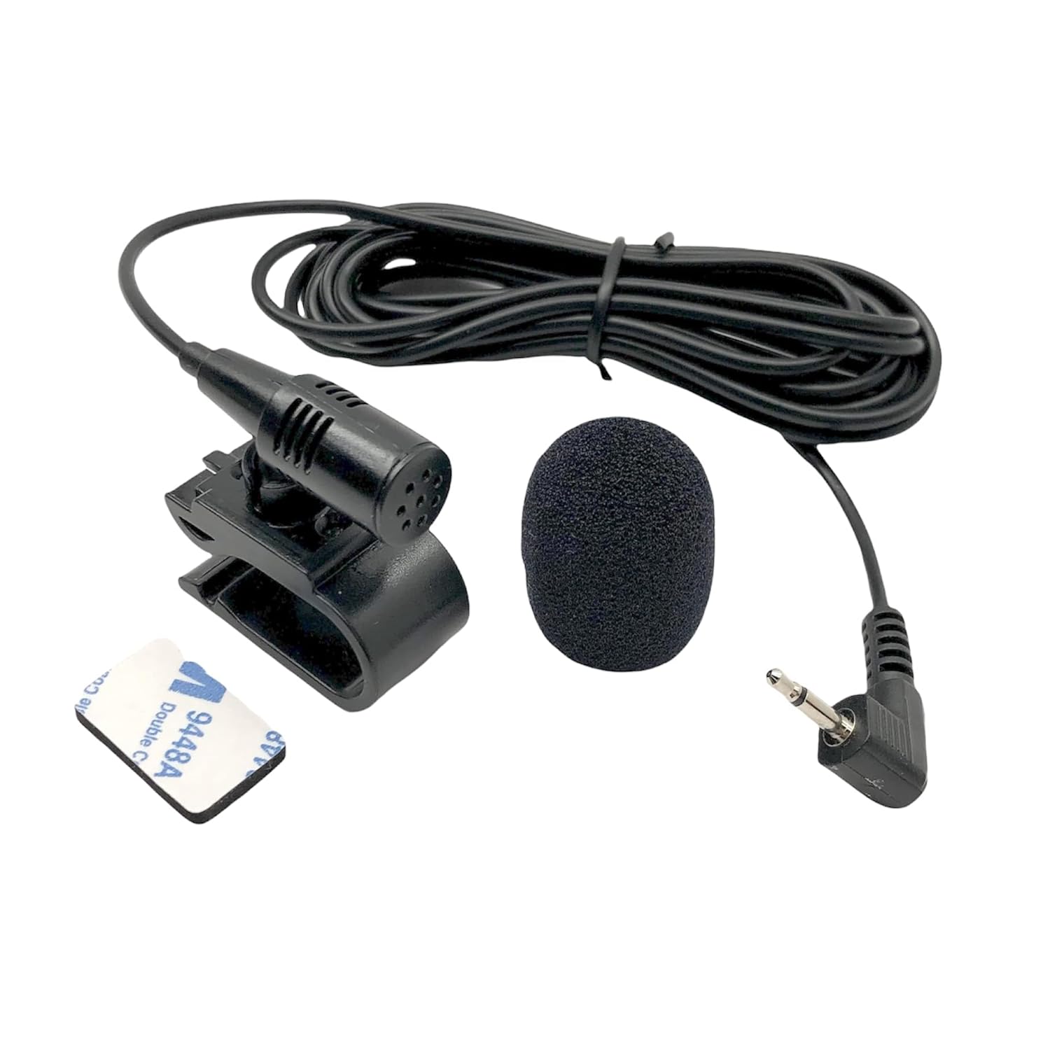SCREENTRONICS 2.5mm Plug Microphone Compatible Replacement for Pioneer AVH, AVIC, FH, DEH, DMH, SPH, MVH, MXTX Series Head Unit Receiver – External Mic for Clear Audio and Hands-Free Communication