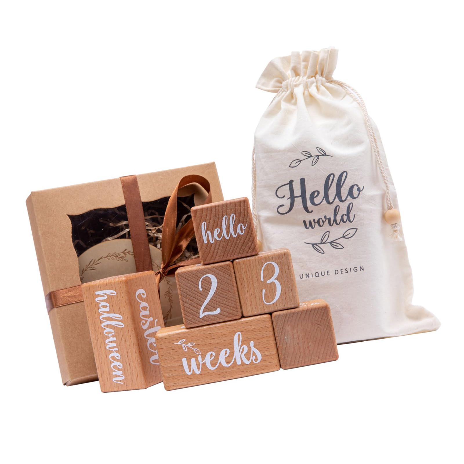 Tracker du mois de bébé en bois idée cadeau de naissance idéal - 8