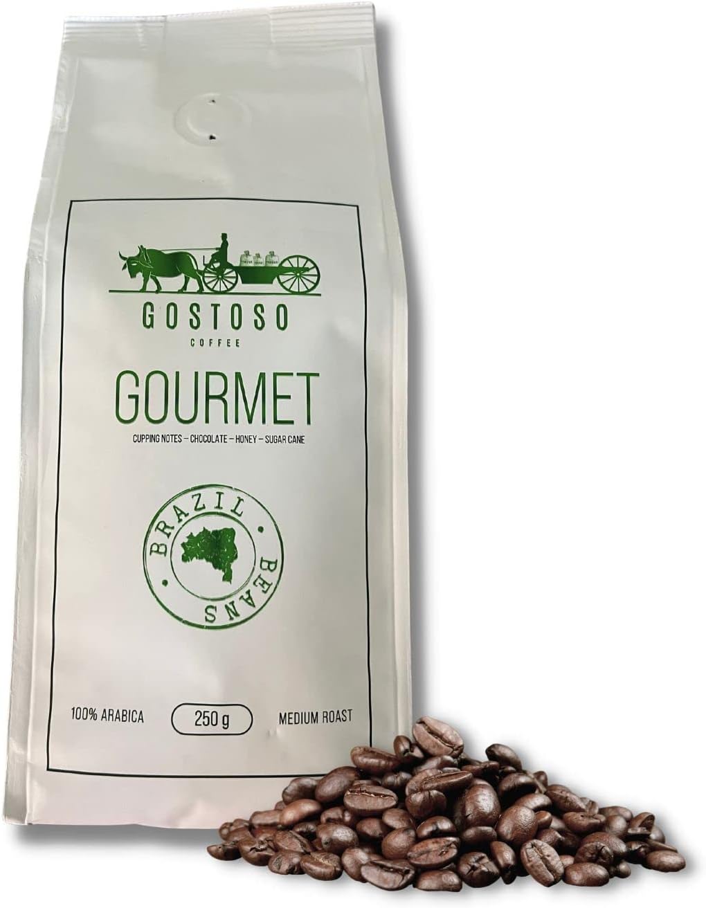 Gostoso Coffee Gourmet 250g Beans - Brazilian