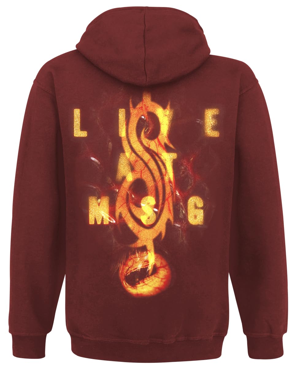 Slipknot Live At MSG Männer Kapuzenpullover rot Band-Merch, Bands, Horror