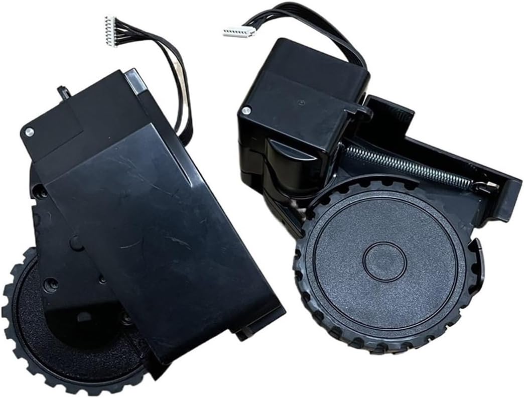 Spare Original Left and Right Wheels Motor, Compatible for Ultenic T10 / T10+ / T10 Plus / T10 Pro, Robot Vacuum Cleaner Replacement Part(L+R(Black))