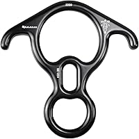 Vista 11 de 30kN/35kN/40kN Rescate Figura 8 Descender Engranaje de escalada Equipo de descenso Dispositivo de rappeling de placa de aparejo para escalada