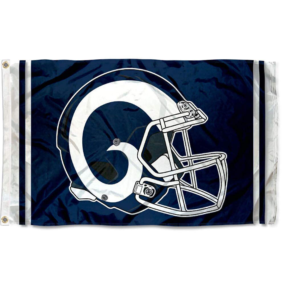 Los Angeles Rams New Helmet Grommet Pole Flag