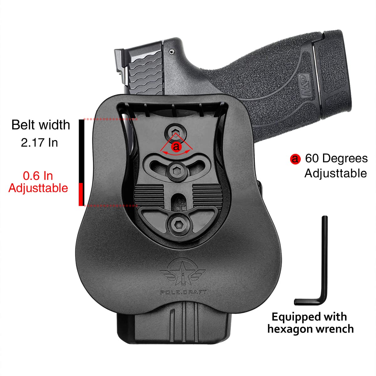 Cebeci 20832RT53 Right-Hand Leather Snap 20832 Holster Gun Belt, Tan, 4