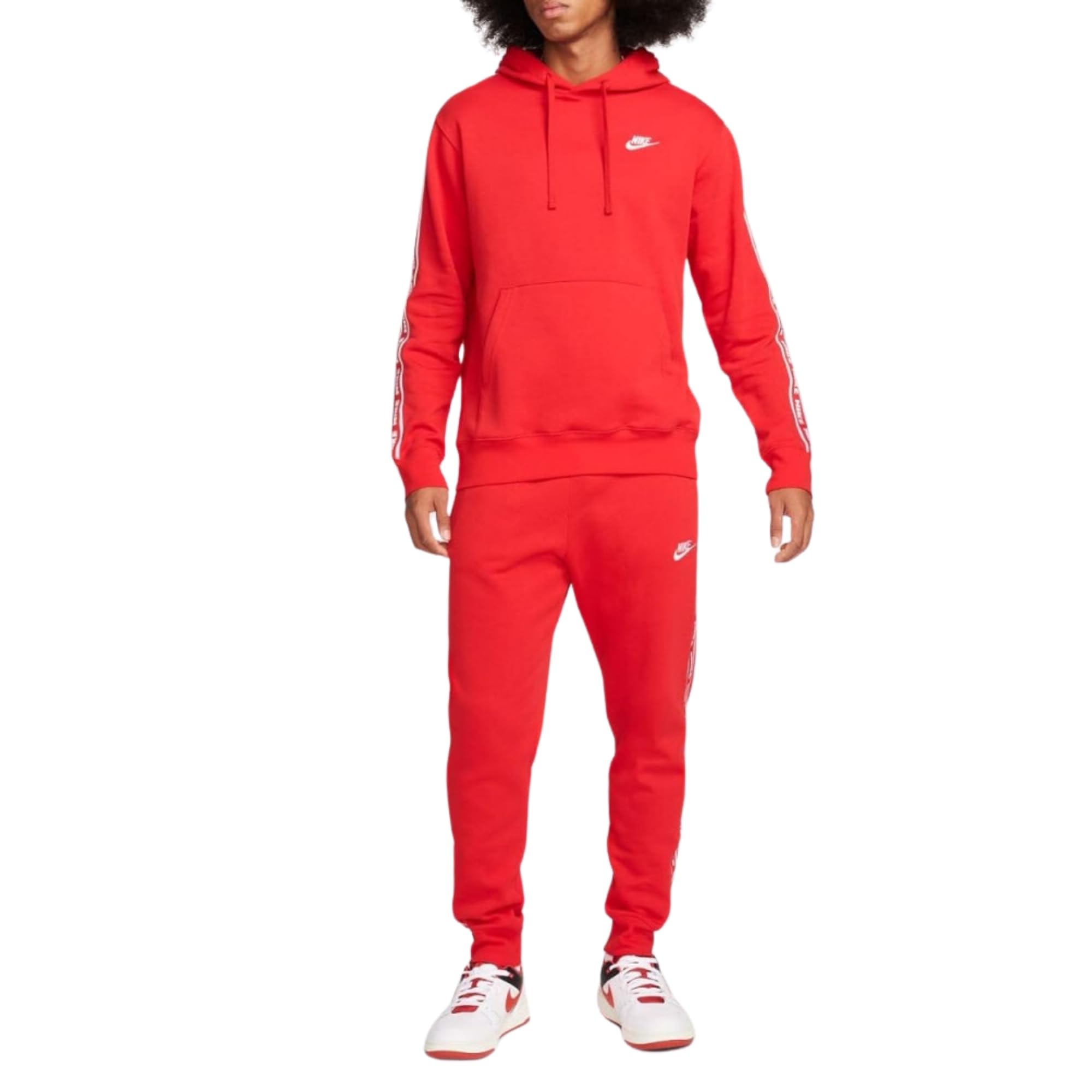 Nike Men's Tracksuit M Nk Club Flc Gx Hd Trk Suit, University Red/White, FB7296-657, L