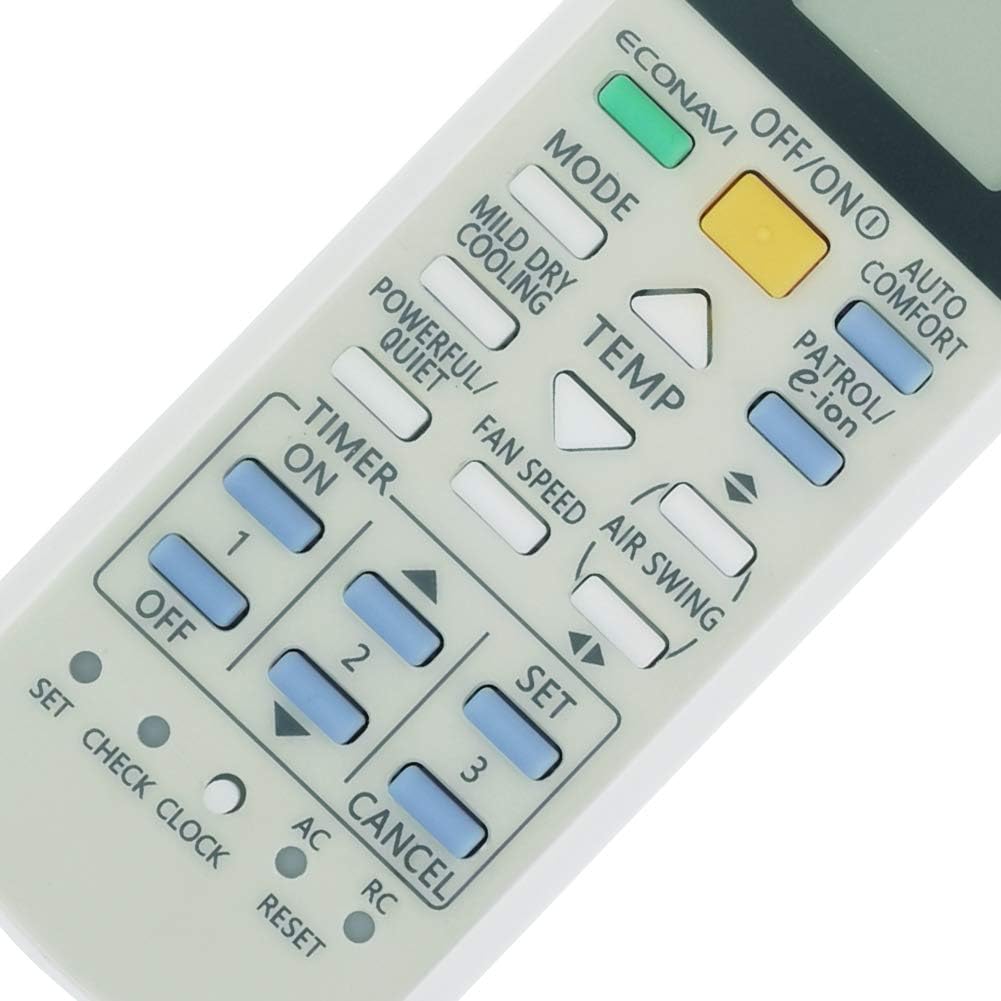 Replacement for Panasonic Air Conditioner Remote Control A75C2913 CWA75C2913