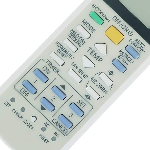 Universal Air Conditioner A/C Remote Control for Panasonic Display in Both Fahrenheit and Celsius