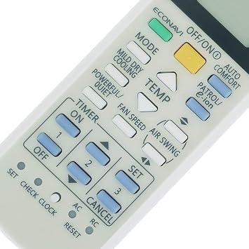 Universal Air Conditioner A/C Remote Control for Panasonic Display in Both Fahrenheit and Celsius