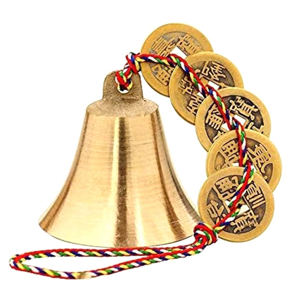 CTRLZS Chinese Feng Shui Bell for Wealth and Safe, Peace and Success,Feng Shui, Door Chime or Decor
