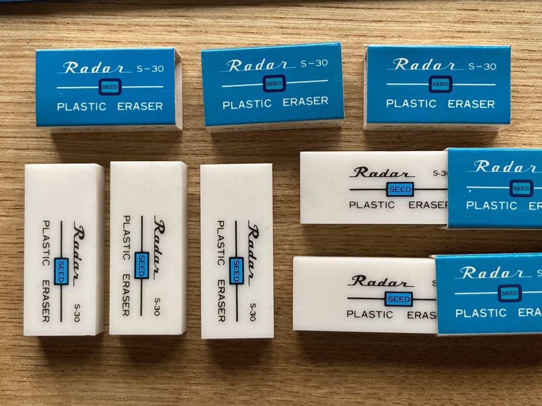 Radar 消しゴム 30個 昭和レトロ レア Amazon | レーダー消しゴムS-30 5個 ［廃番文具/レトロ品