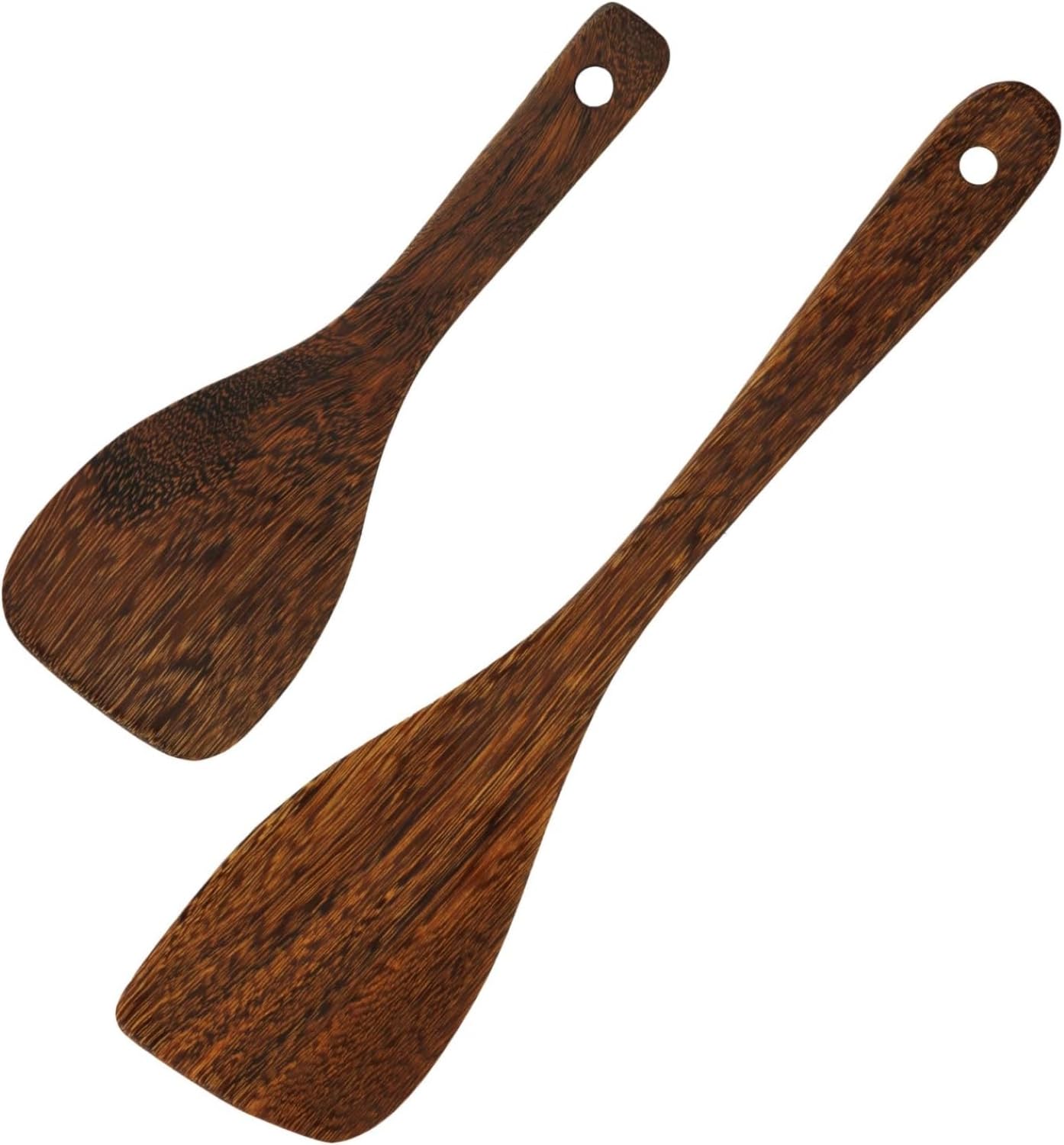 Long & Small Spatula For Nonstick Frying Pan, Wooden Spatula For Cooking, Wooden Spoons for Cooking Utensils Set, Wood Kitchen Utensils Set Spatulas for Kitchen Use Rice Paddle Wood Turner Egg Scraper