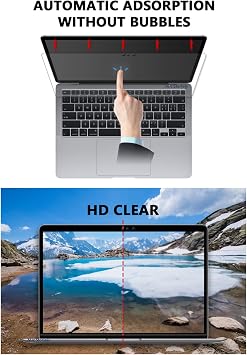 McStorey MacBook Pro 14.2 inch M2 M3 M4 M5 Compatible Glossy Anti Scratch Screen Protector Retina Net Image Glass Feeling Touch ID Transparent